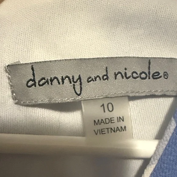 Danny & Nicole Blue and White Gingham Midi Dress - Picture 3 of 3